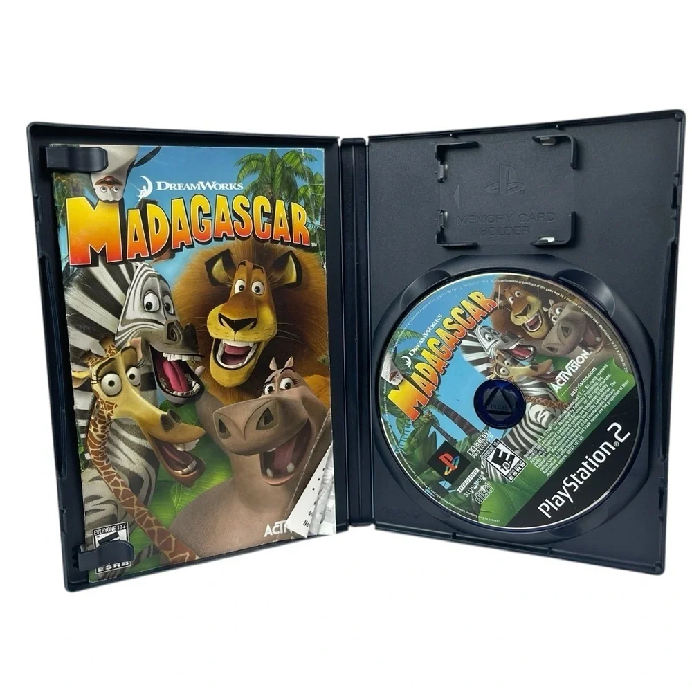 PlayStation 2 Dream Works Madagascar Video Game w Manual